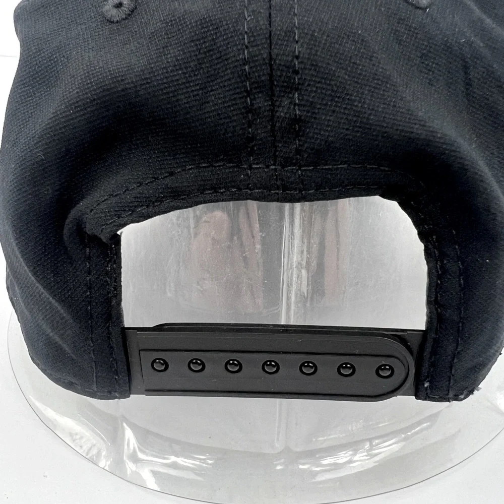 NIKE HAT/CAP UNISEX, JET BLACK, UNISEX, ADJ STRAP, WHITE LOGO EMBROIDERED UNISEX - Picture 9 of 15